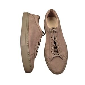 Koio Capri Mens Grey Brown Leather Low Top Sneakers Italian Made Sz 42 / 9 US